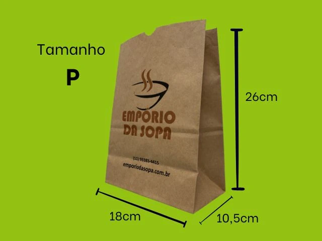 Saco Personalizado Pequeno — 3.000 und.